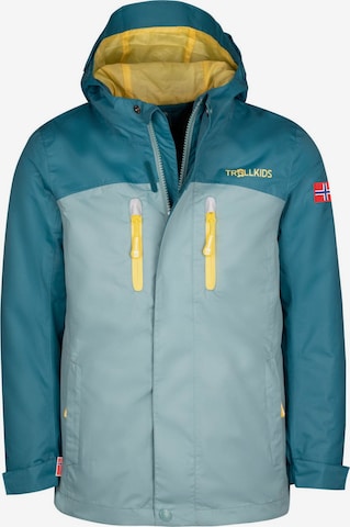 TROLLKIDS Outdoor jacket in Green: front