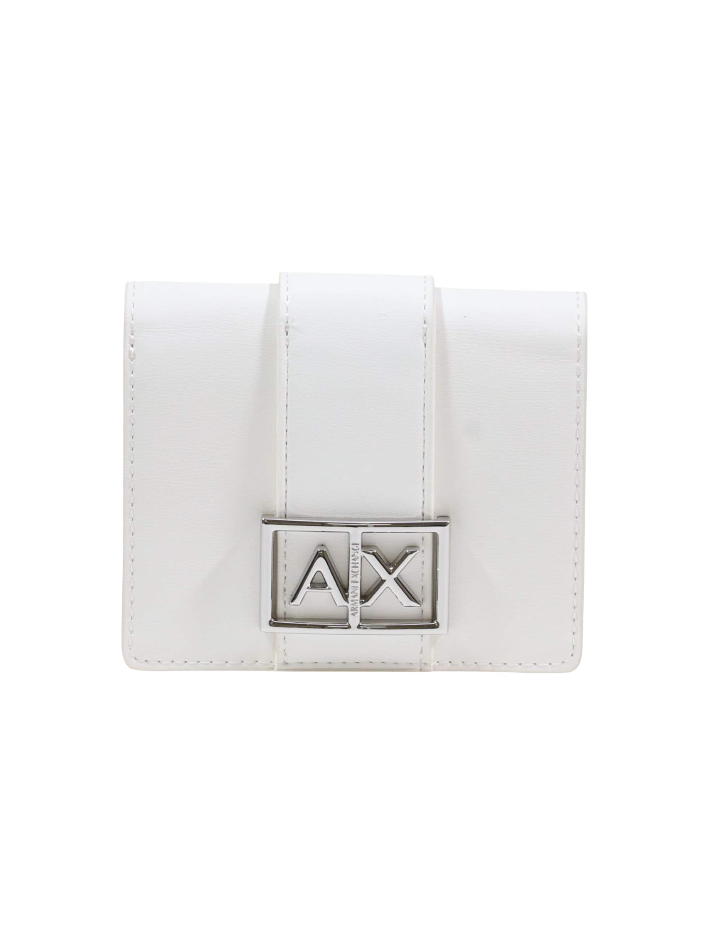 Portamonete 'XW000360 AF12039' di ARMANI EXCHANGE in bianco: frontale