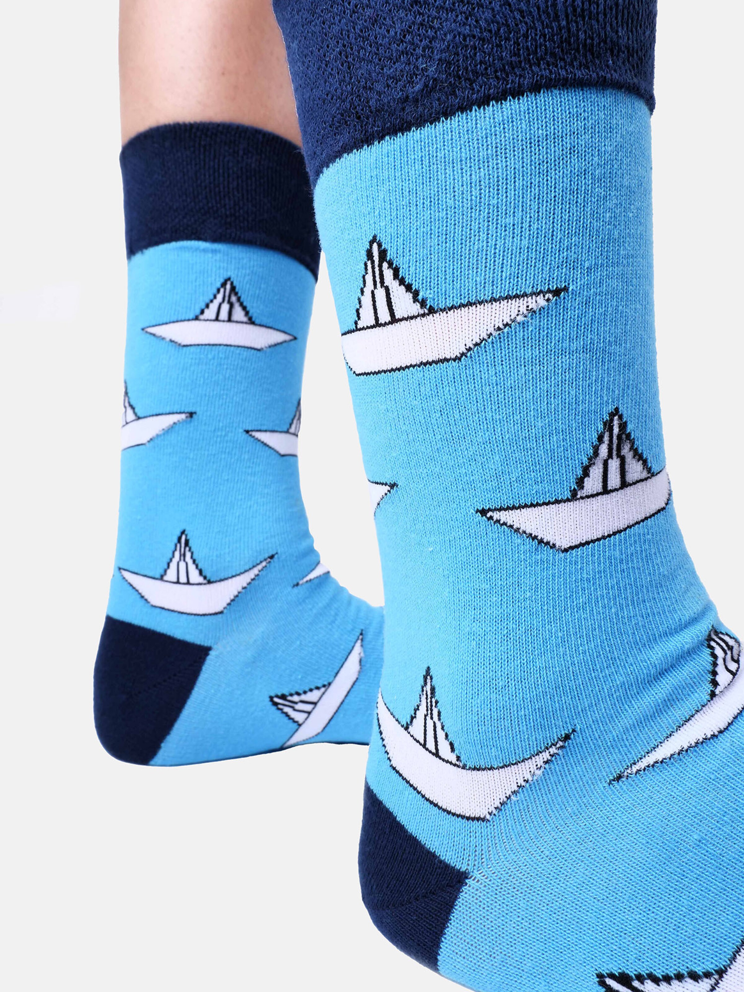 UNABUX Socks ' GRUMBLE IN THE JUNGLE ' in Blue
