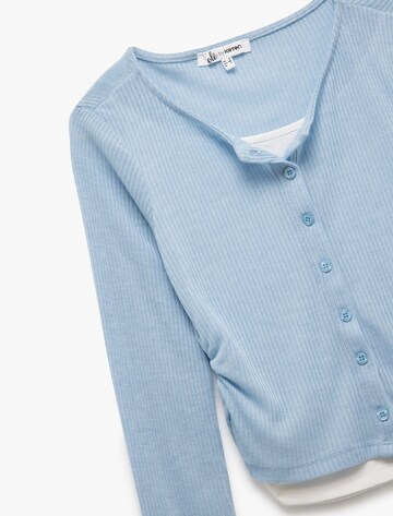 Koton Knit Cardigan in Blue