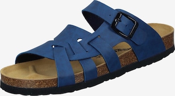 DR. BRINKMANN Pantolette 'Olivia' in Blau: Vorderseite