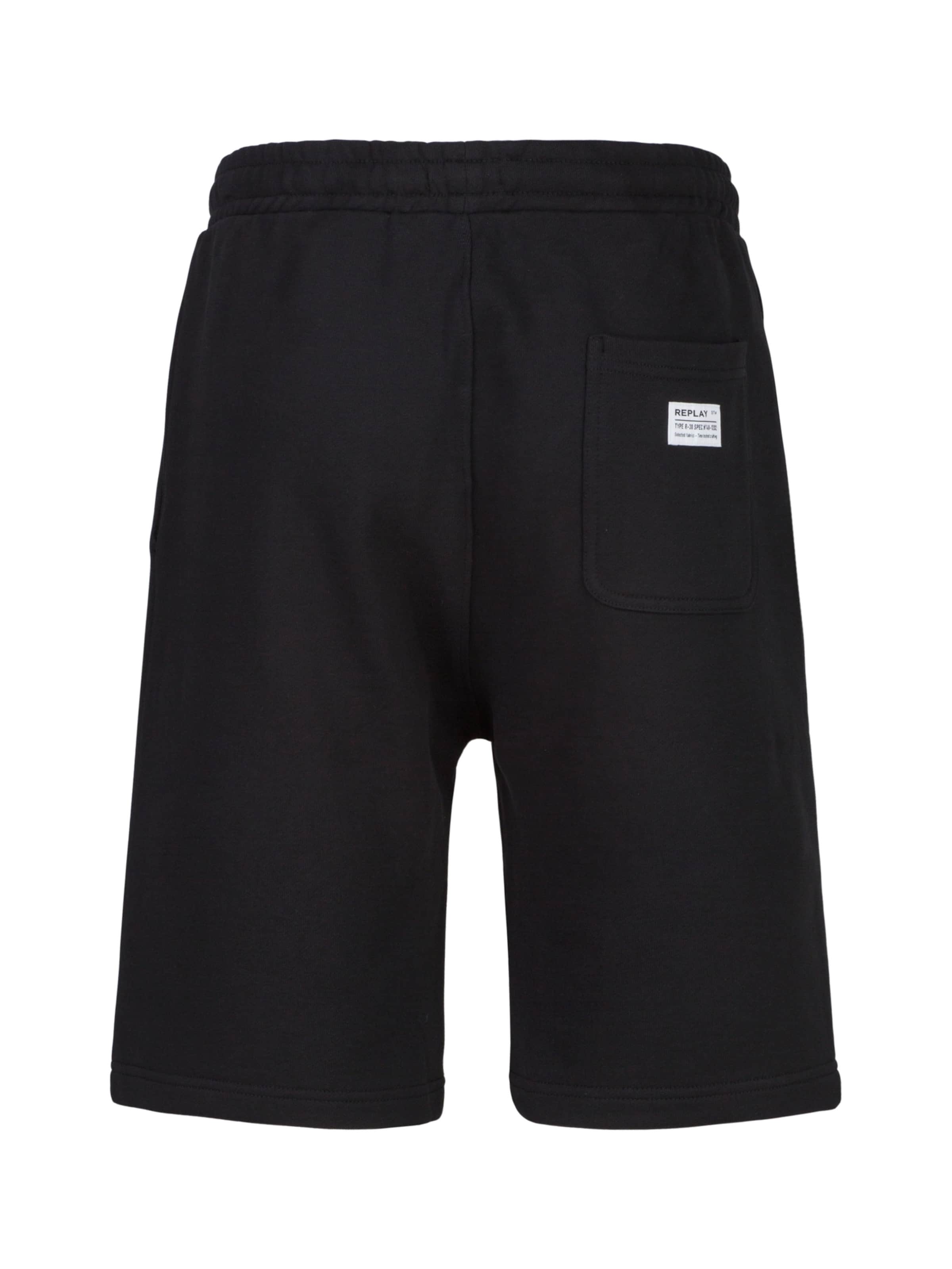 REPLAY Regular Broek 'NOP' in Zwart