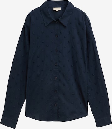 TOM TAILOR DENIM Bluse in Blau: Vorderseite