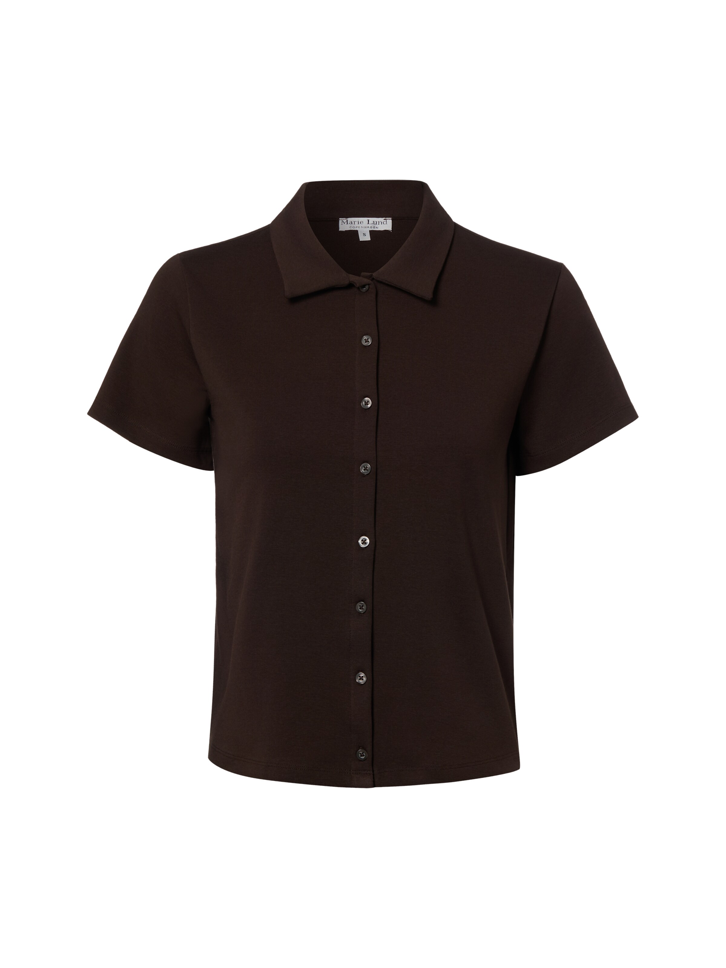 Marie Lund Bluse in Braun: Vorderseite