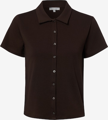 Marie Lund Bluse in Braun: Vorderseite