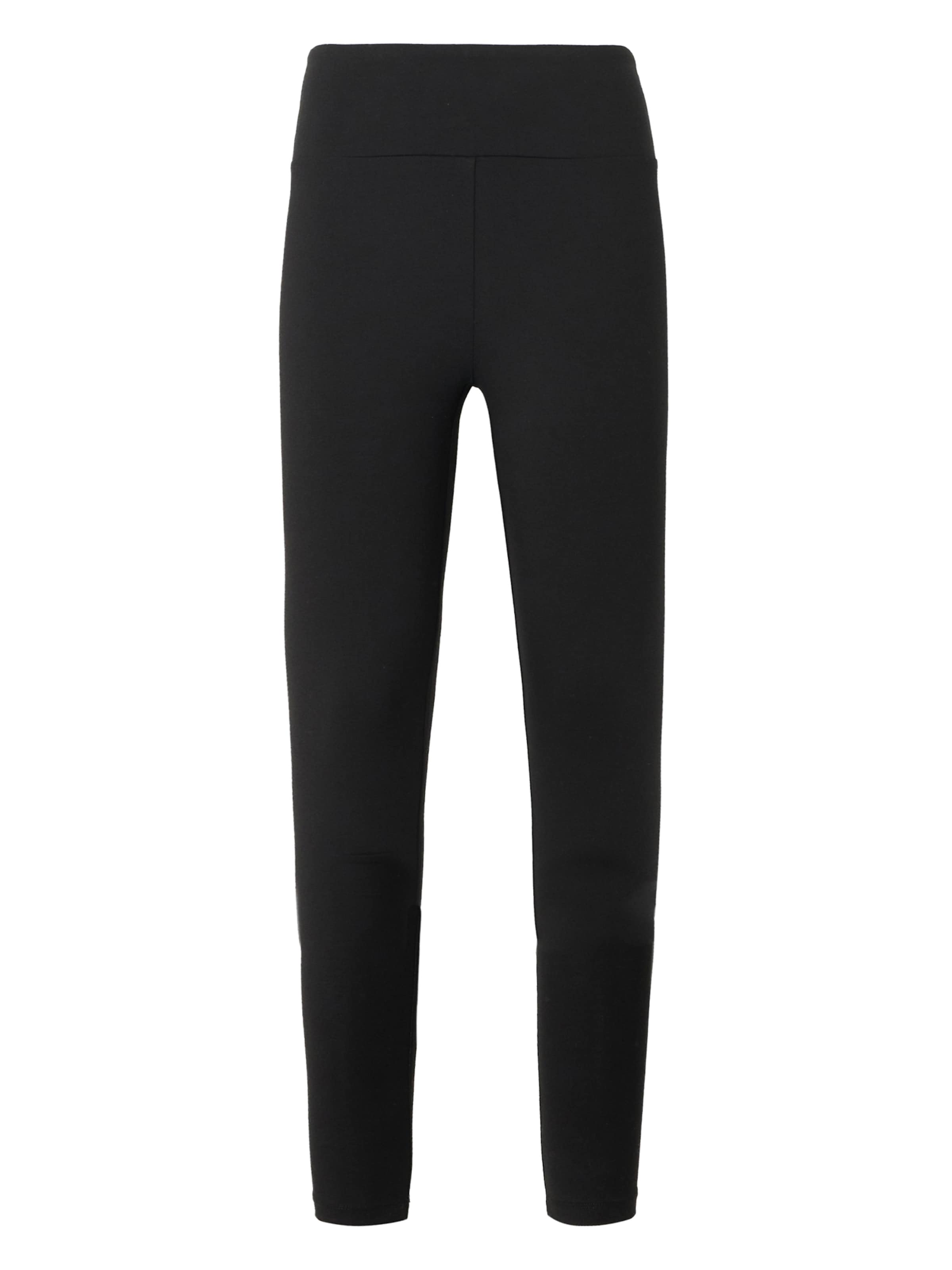 Skinny Pantalon de sport EA7 Emporio Armani en noir : devant