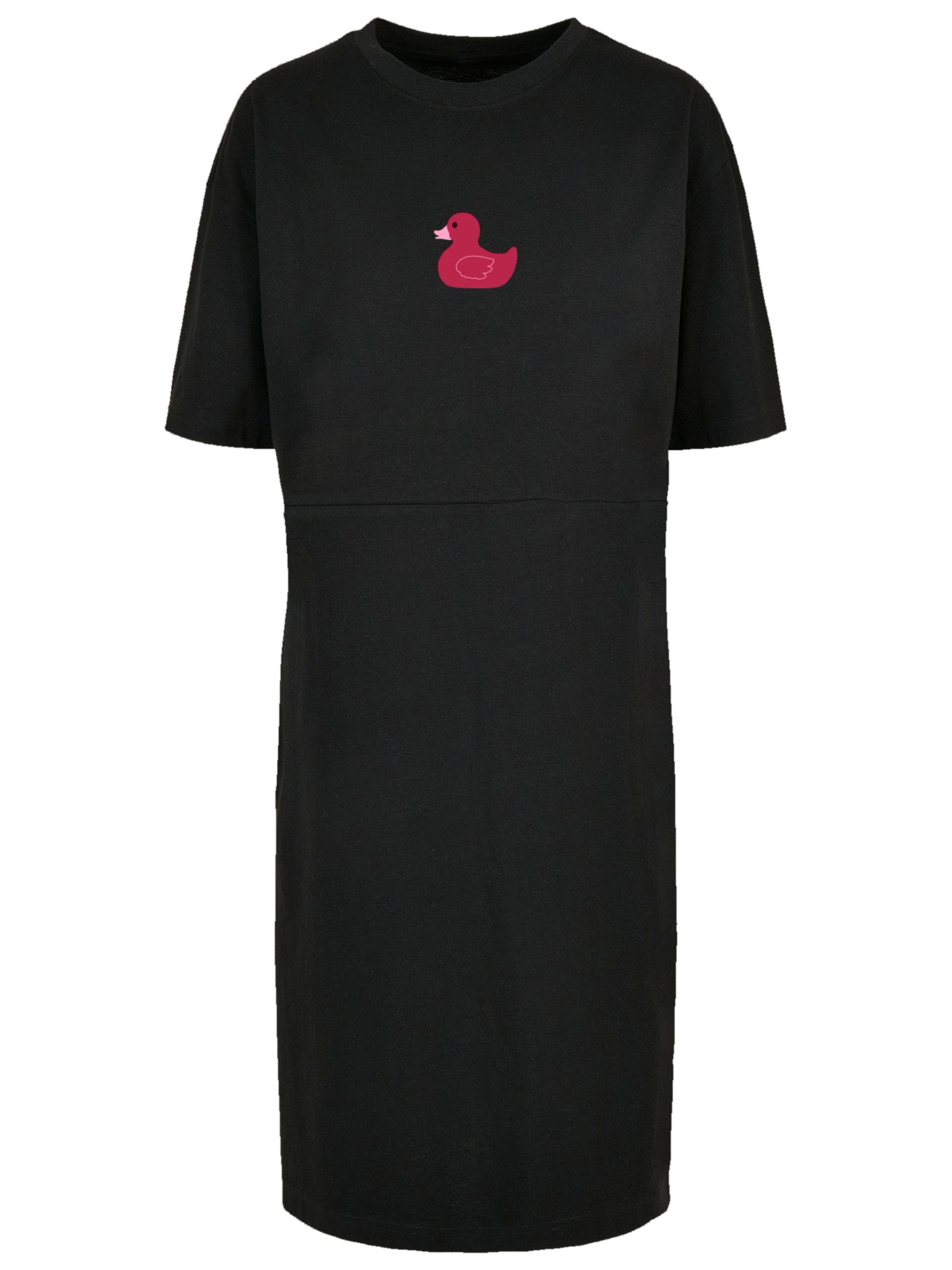 F4NT4STIC Jurk 'Ente Magenta' in Zwart: voorkant