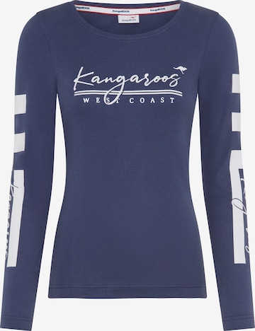 KangaROOS Shirt in Blau: Vorderseite
