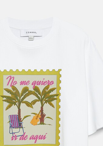 T-shirt COMMA en blanc
