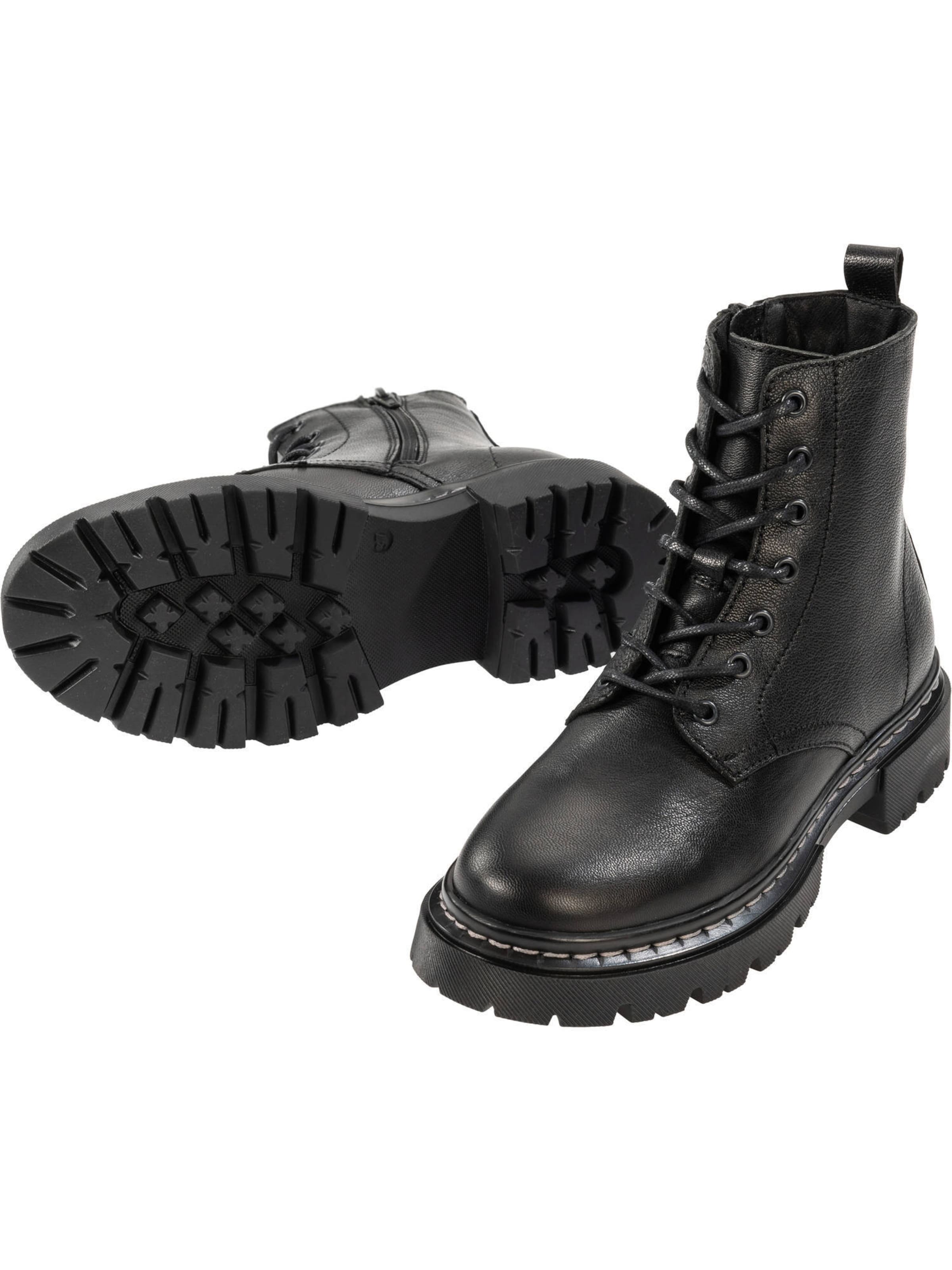 Palado Schnürstiefelette 'Kea' in Schwarz