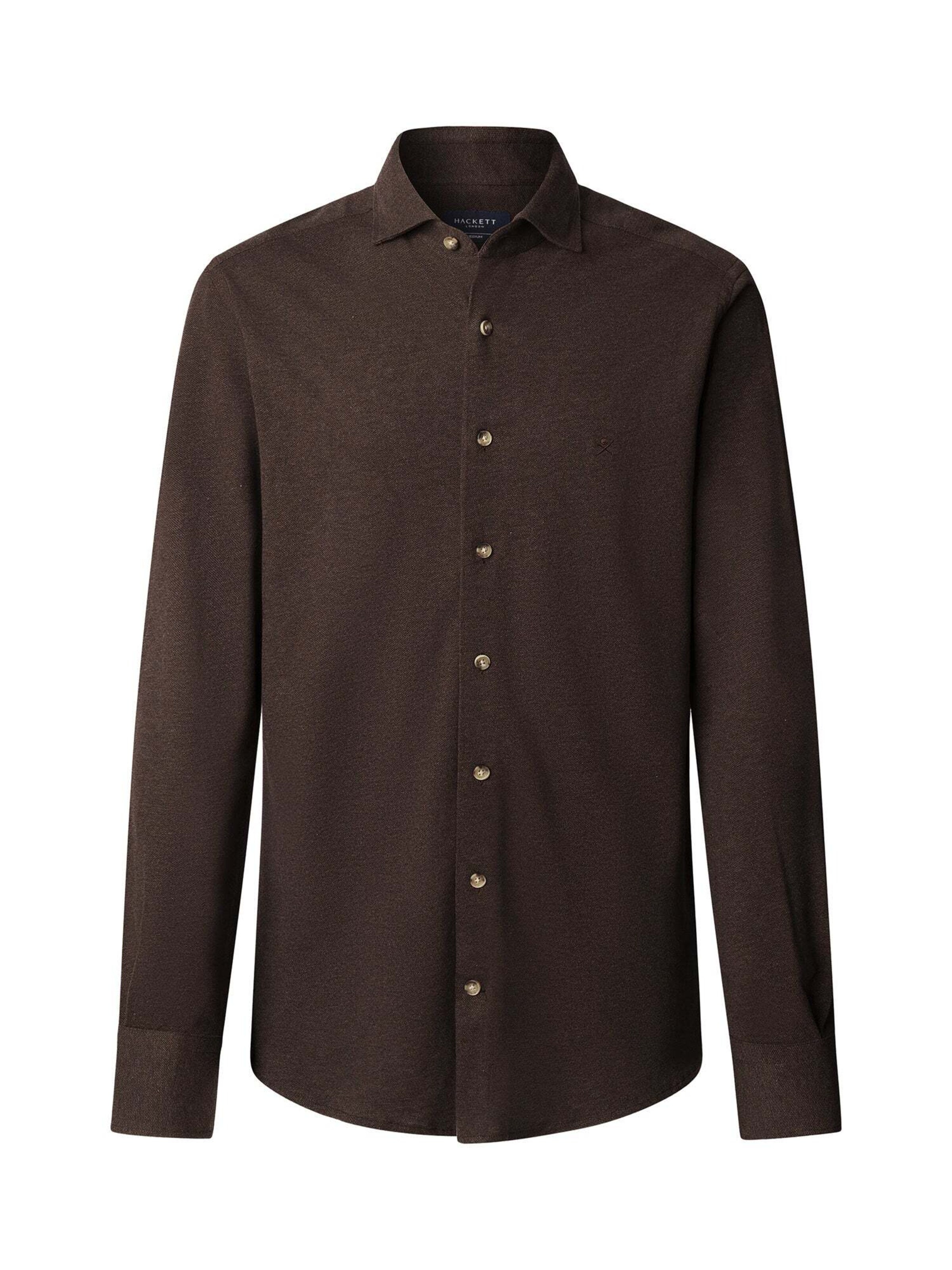 Chemise Hackett London en marron : devant