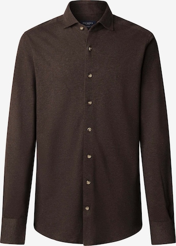 Hackett London Hemd in Braun: Vorderseite