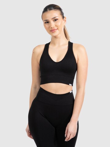 Bustier Soutien-gorge de sport 'Amaze Pro' Smilodox en noir : devant