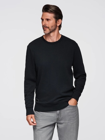 Ombre Sweatshirt 'OM-SSBN-0159' in Zwart: voorkant