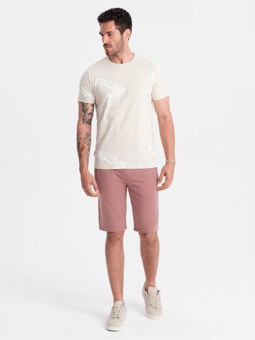 Regular Pantalon Ombre en rose
