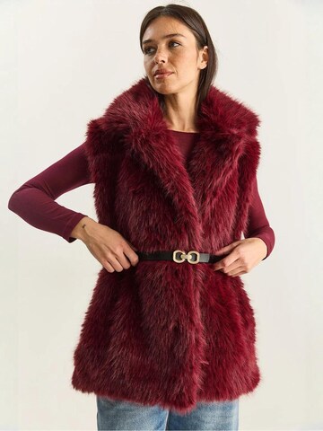 Bianco Lucci Vest in Red