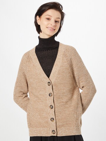 SELECTED FEMME Knit Cardigan 'SIRA' in Brown: front