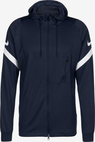 Veste de sport 'Strike 21' NIKE en bleu : devant