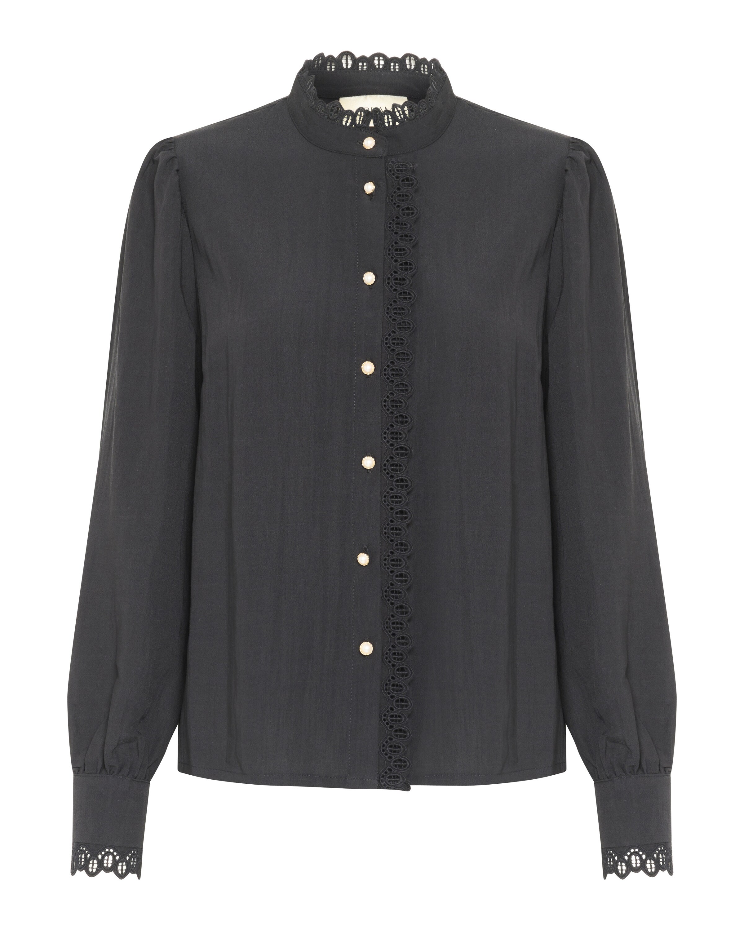 Cream Bluse 'Piana' i grå: forside