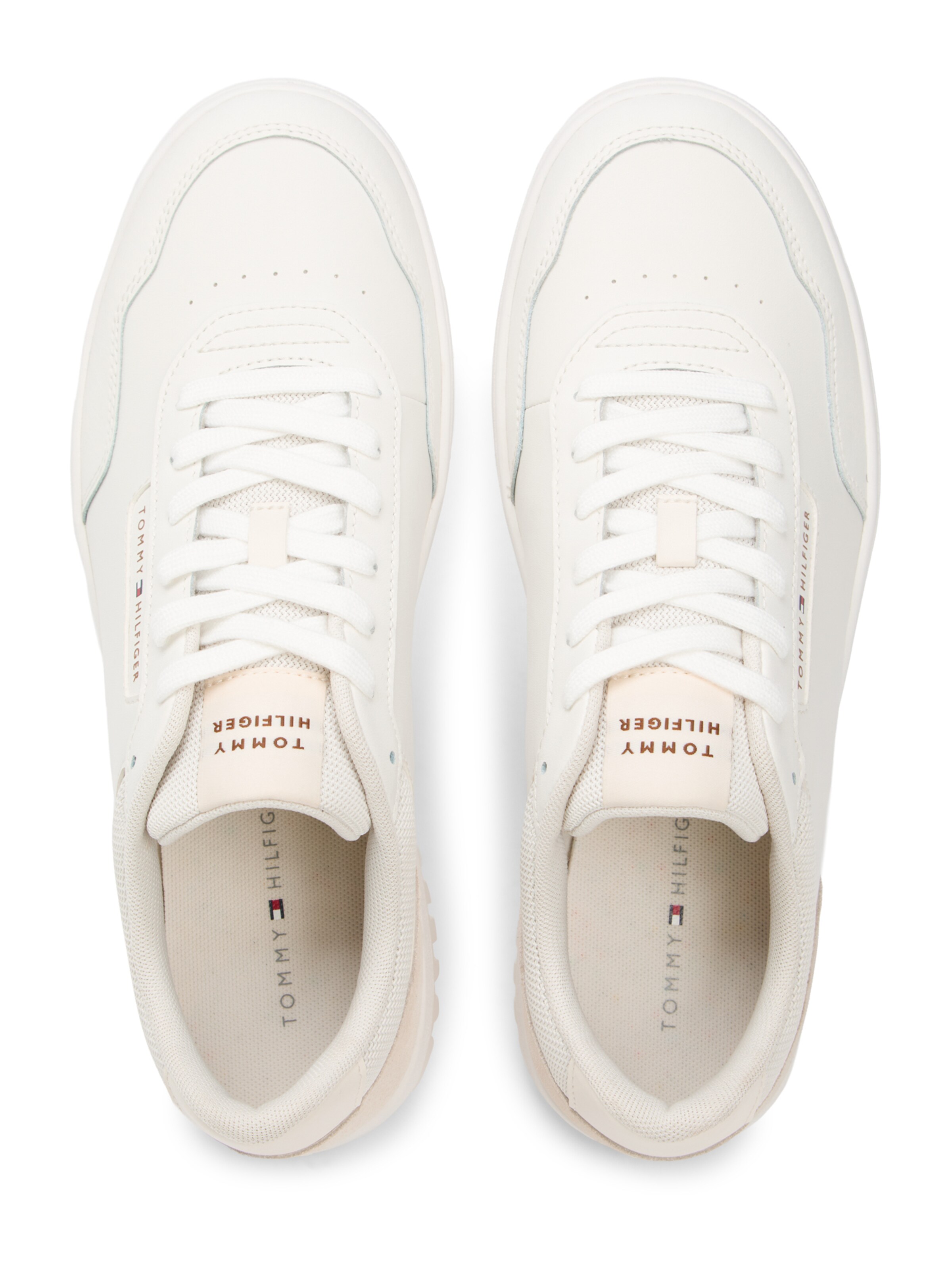 TOMMY HILFIGER Nizke superge 'BASKET CORE LITE' | bela barva: zgoraj