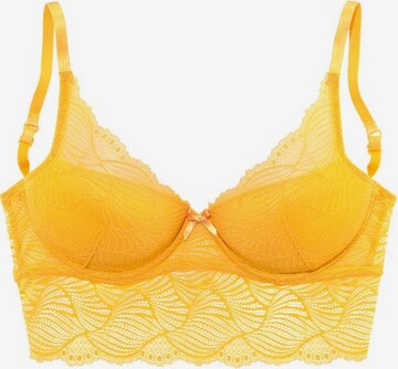 Push-up Reggiseno 'Esperia' di LASCANA in giallo: frontale