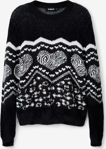 Pull-over Desigual en noir : devant