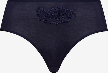 Hanro Slip 'Anne' in Blau: Vorderseite