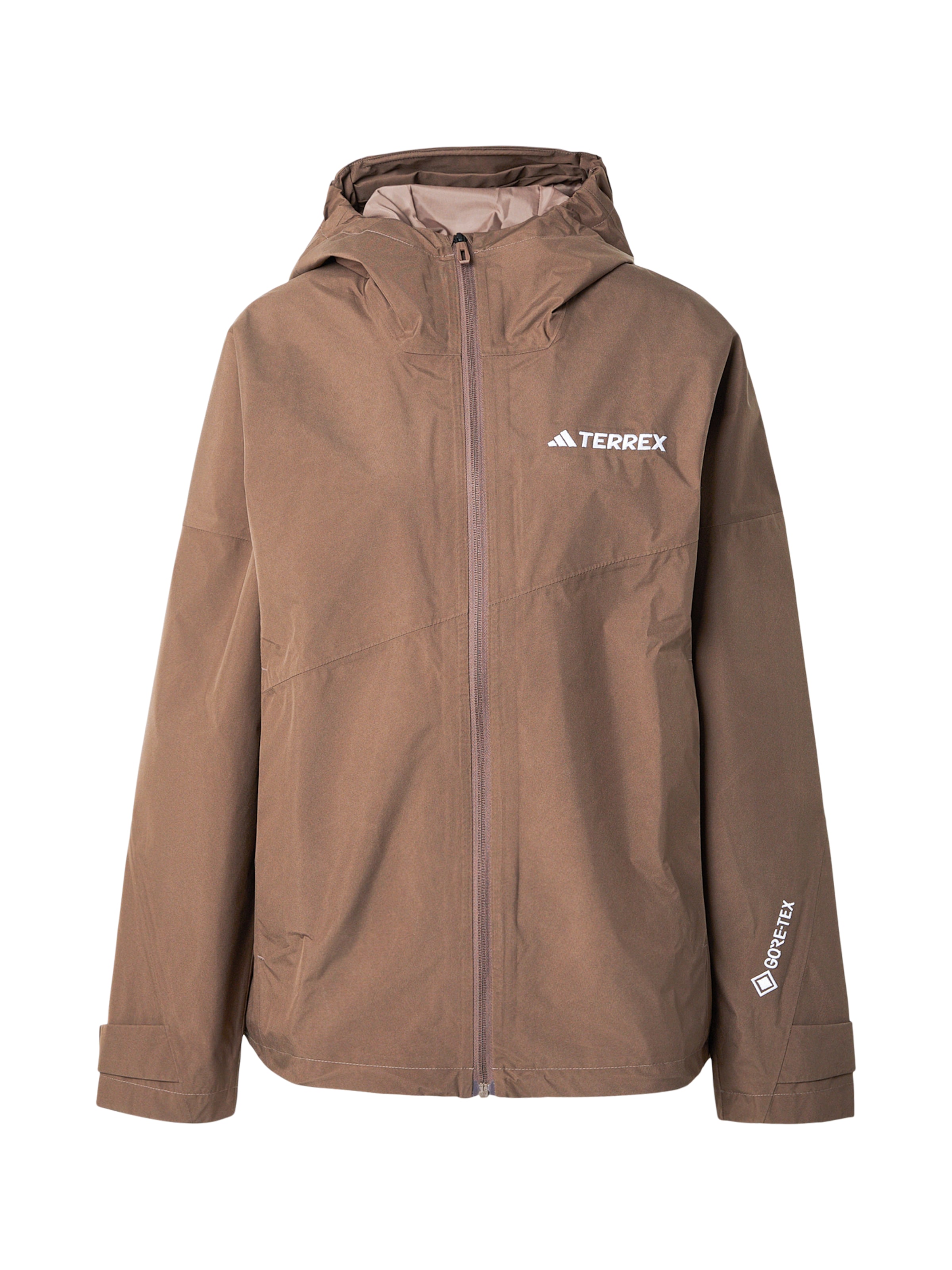 ADIDAS TERREX Външно яке 'Xperior' в кафяво: отпред