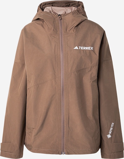 ADIDAS TERREX Outdoorjacke 'Xperior' in braun / weiß, Produktansicht
