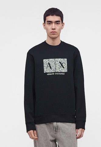 ARMANI EXCHANGE Sweatshirt in Blue: front