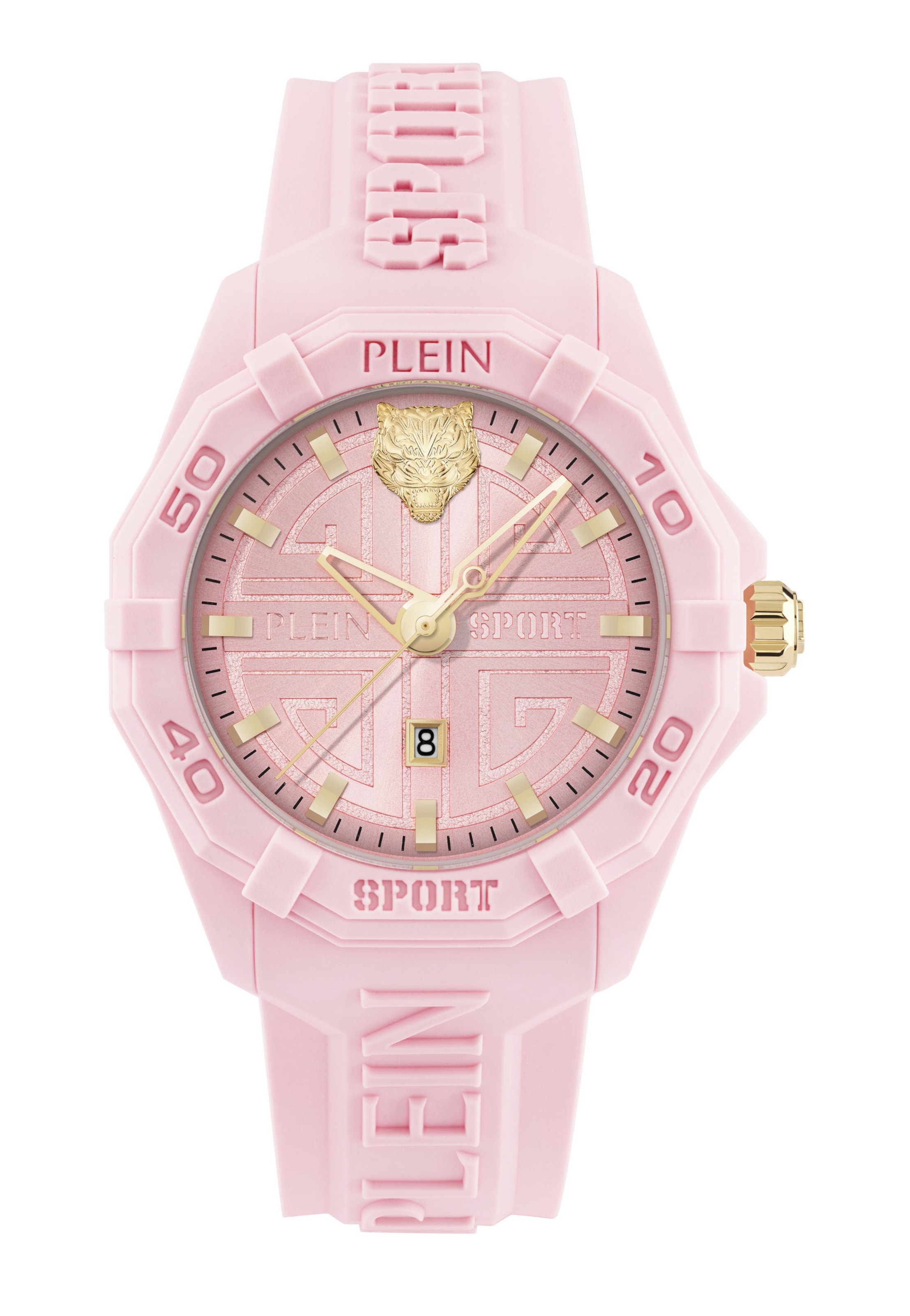 Plein Sport Analogt ur 'Fearless' i pink: forside