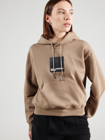 KARL LAGERFELD JEANS Sweatshirt in Bruin: voorkant