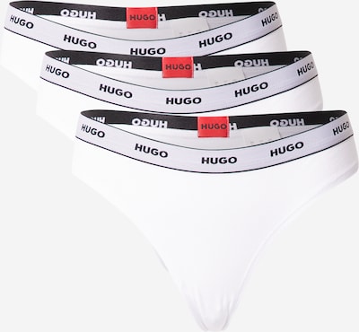 Tanga HUGO Red pe negru / alb, Vizualizare produs