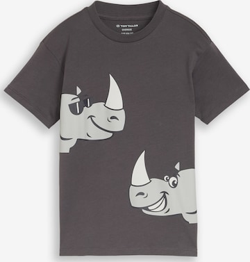 TOM TAILOR Shirt in Grey: front