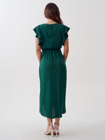Tussah Dress 'CHRISTA' in Green: back
