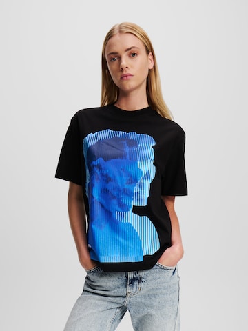KARL LAGERFELD JEANS Koszulka w kolorze czarny: przód