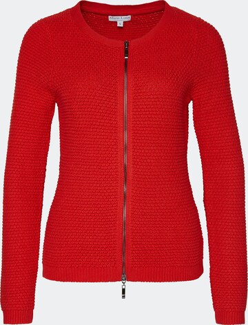 Marie Lund Knit Cardigan in Red: front