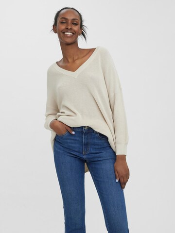 VERO MODA Pullover 'Lexsun' i beige: forside