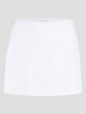 YO-GAYA Sportrok 'Timeless Tennis Skirt' in Wit: voorkant