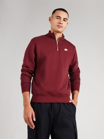 Felpa 'CLUB' di Nike Sportswear in rosso: frontale