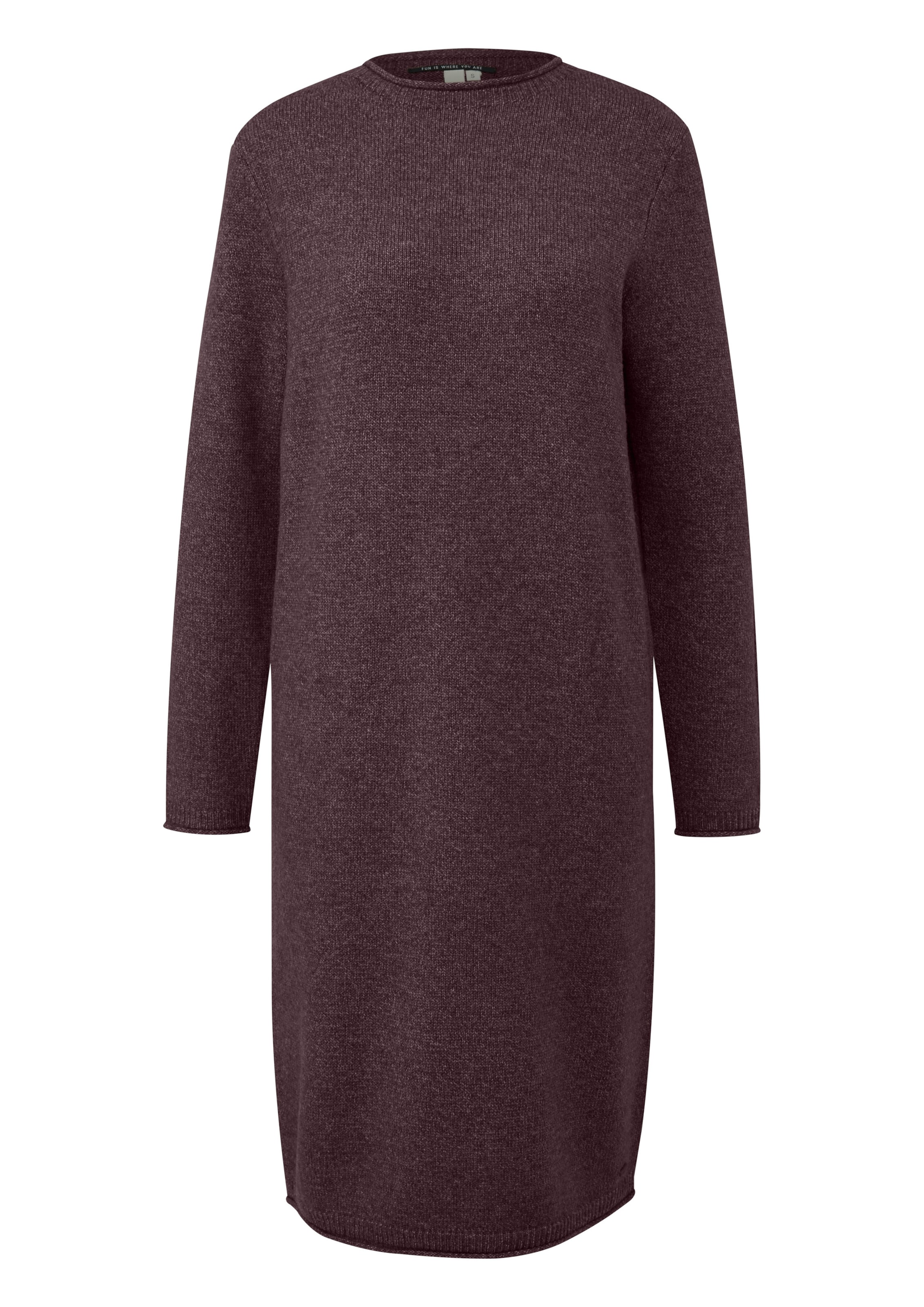 QS Трикотажное платье в Лиловый: спереди