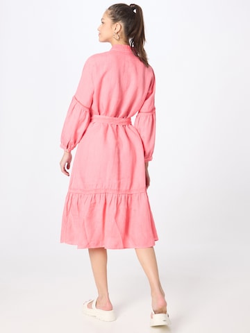 120% LinoKošulja haljina - roza boja
