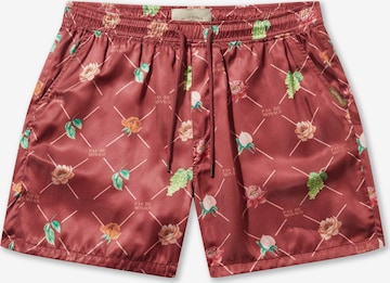 Pas De Monaco Regular Trousers in Red: front