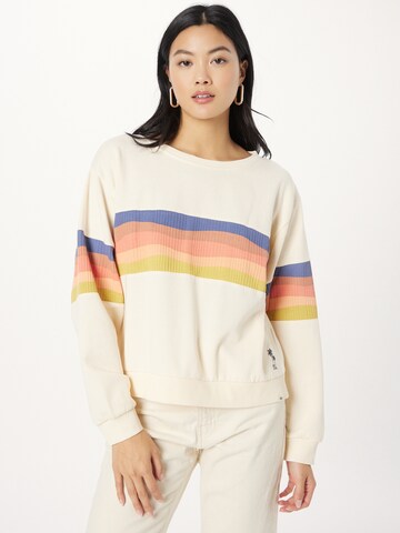 RIP CURL Sweatshirt in White: front