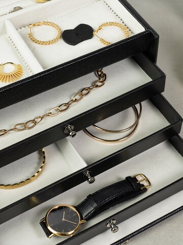 Boîte à bijoux 'JOLIE Schmuckkästchen - Kreuznarben Optik' Friedrich23 en noir