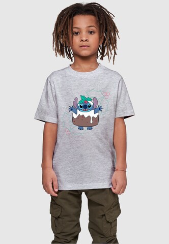 ABSOLUTE CULT Shirt 'Lilo And Stitch - Pudding Holly' in Grijs: voorkant