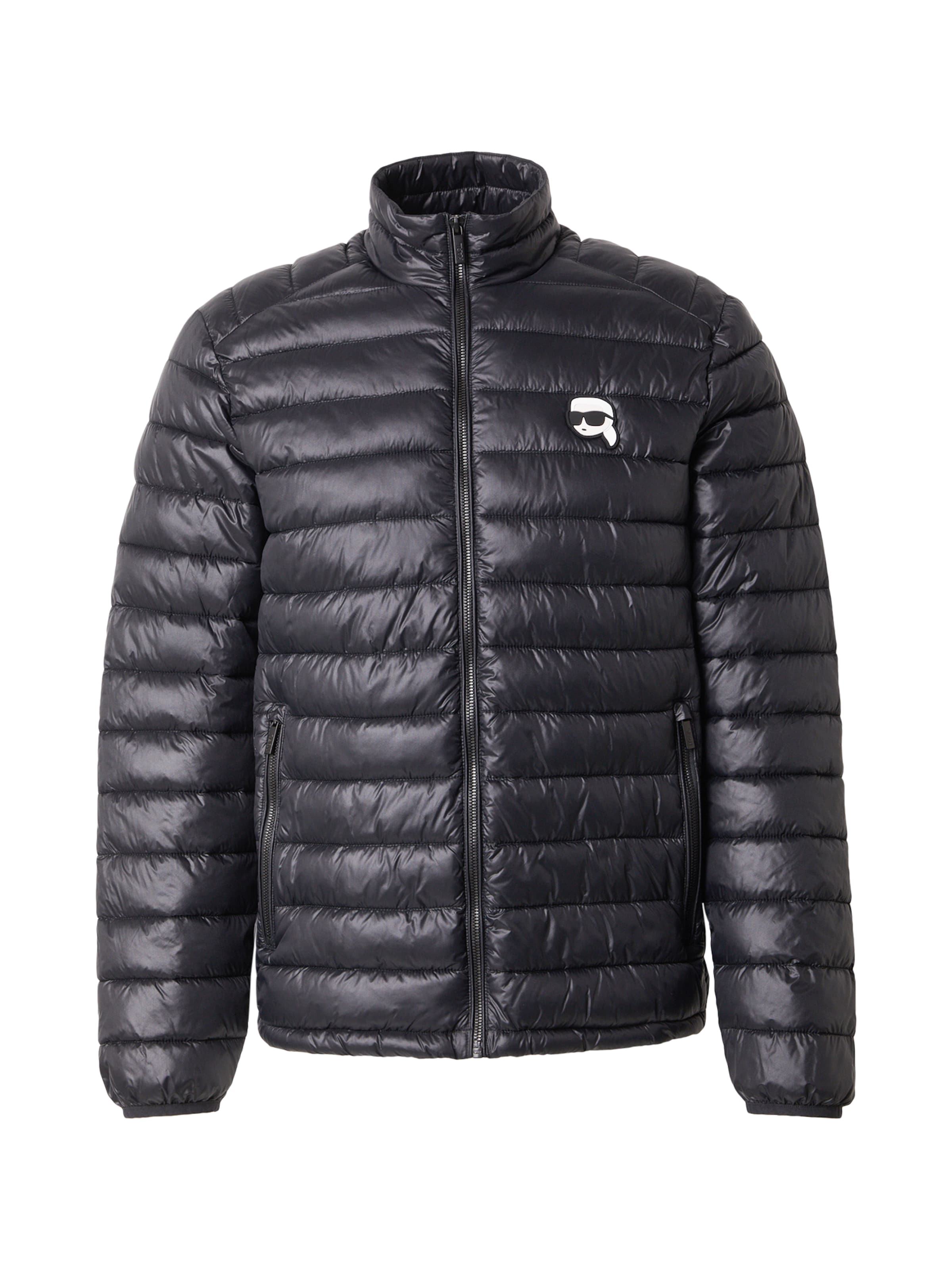 Karl LagerfeldPrijelazna jakna - crna boja: prednji dio