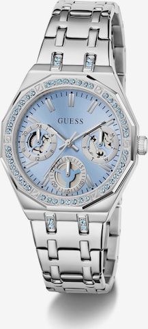 Montre à affichage analogique 'QUINN' GUESS en argent : devant