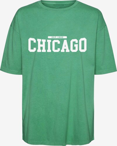 Tricou 'Forever' VERO MODA pe verde / alb, Vizualizare produs