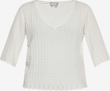 Pull-over Usha en blanc : devant